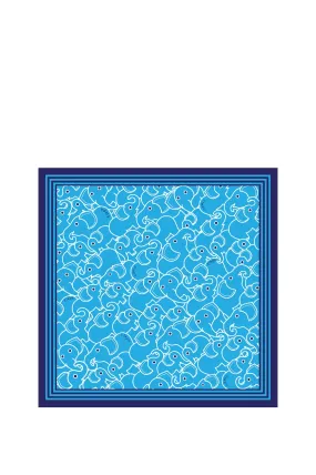 ELEPH WRAPCLOTH - Multi 50x50cm. : Blue