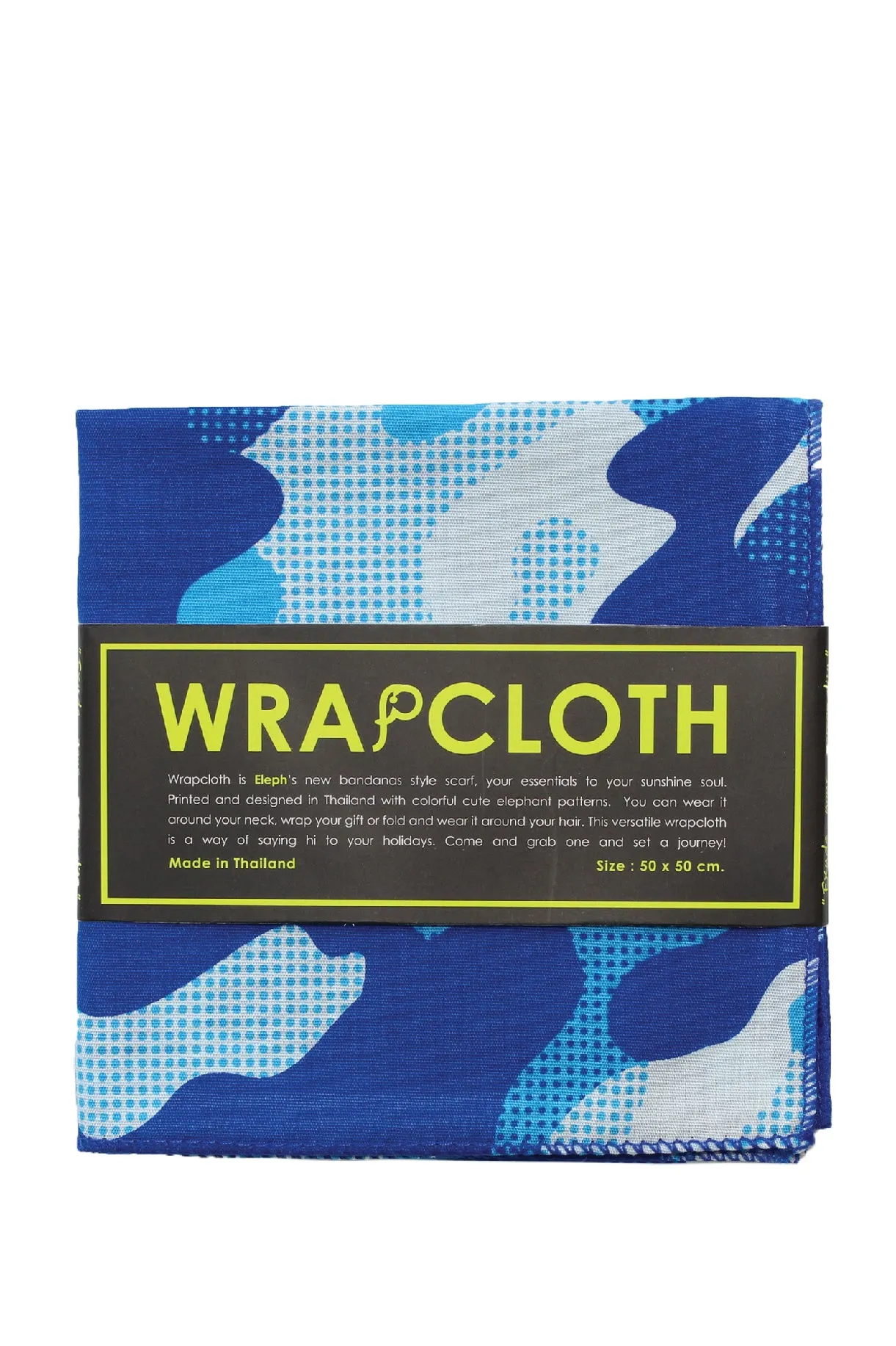 ELEPH WRAPCLOTH - Trooper 50x50cm. : Blue