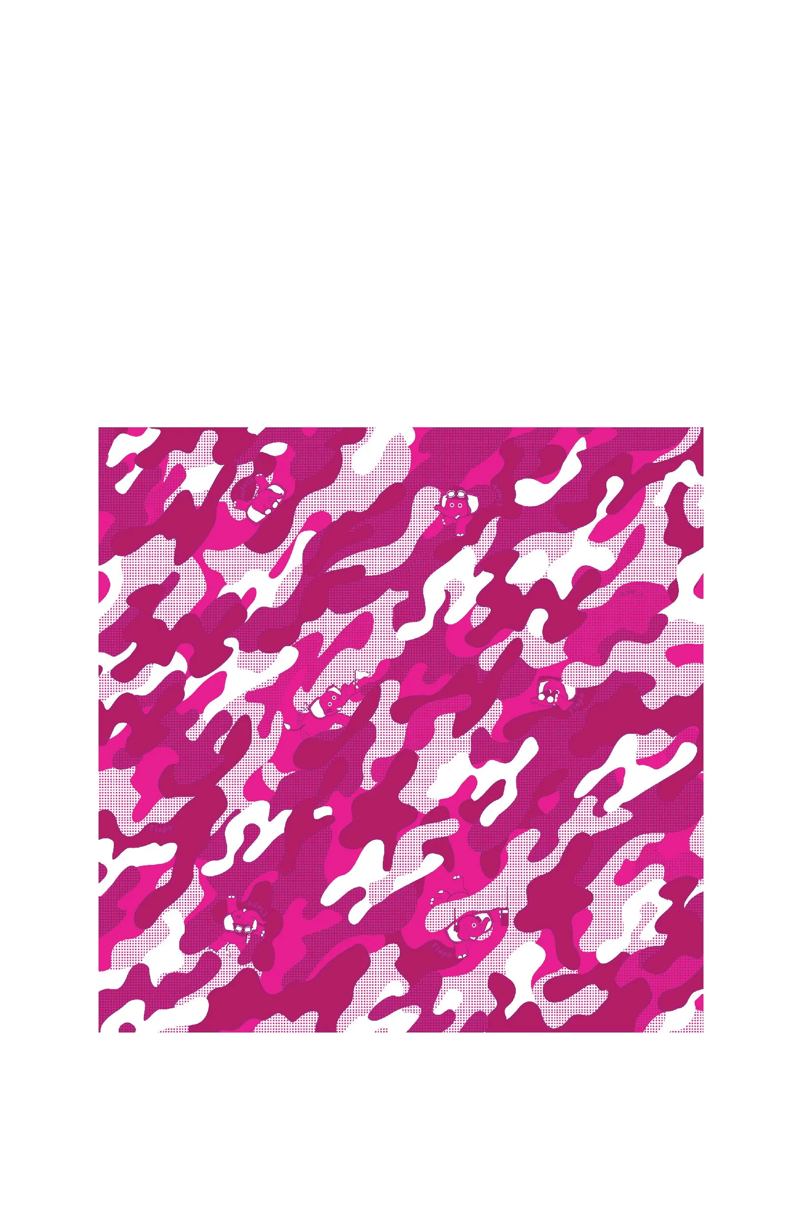 ELEPH WRAPCLOTH - Trooper 50x50cm. : Pink