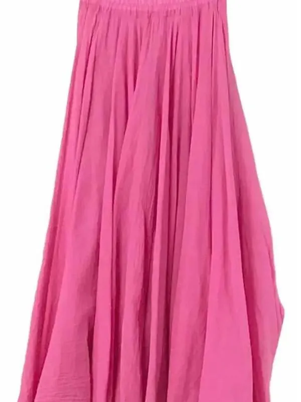 Flowy Double Layered Crinkle Bohemian Skirt