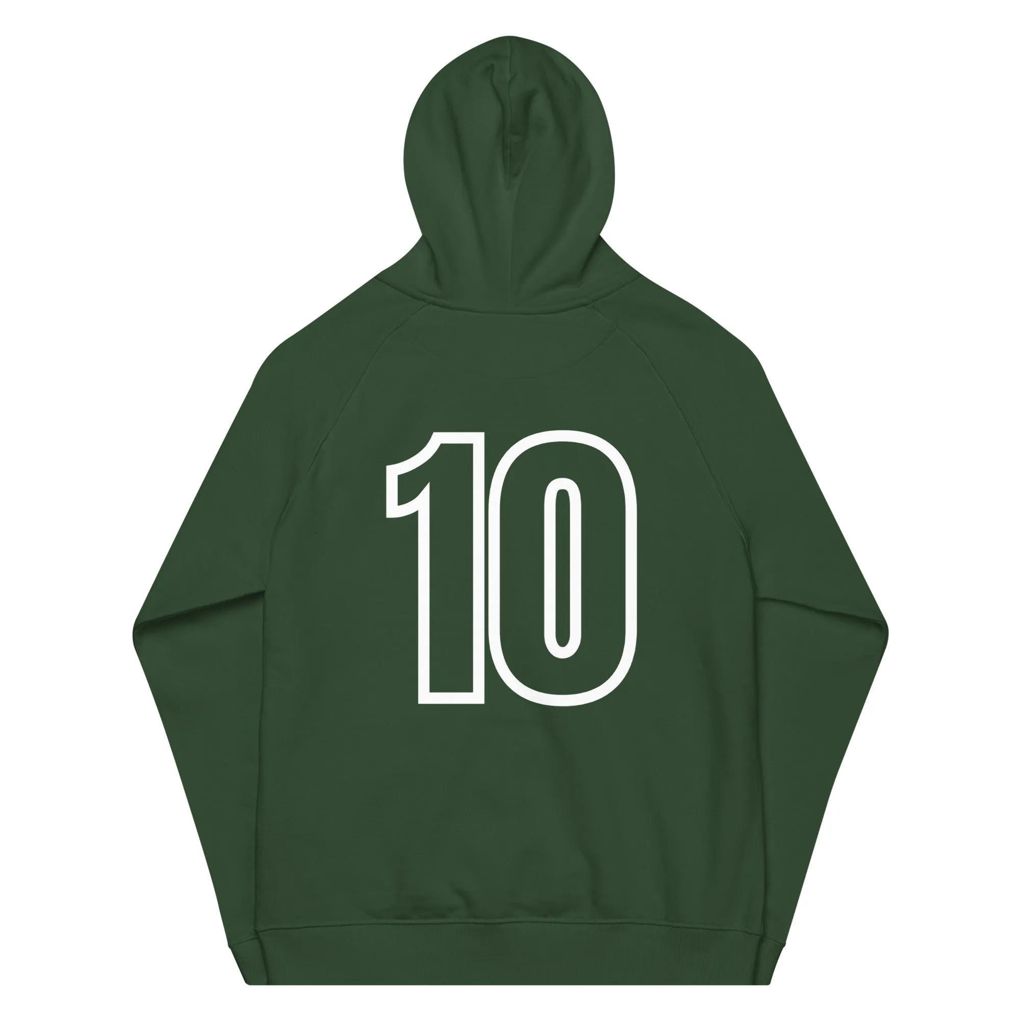 Football lovers unisex eco raglan hoodie