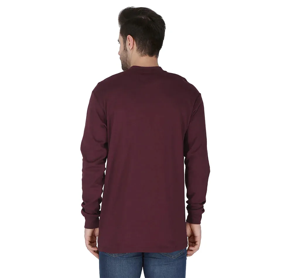 Forge FR Burgundy Henley Shirt MFHNLY-004-BURG