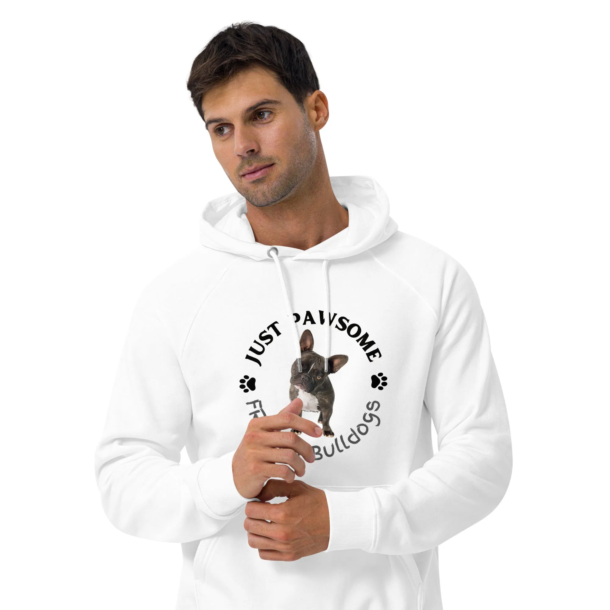 French Bulldogs, unisex raglan hoodie