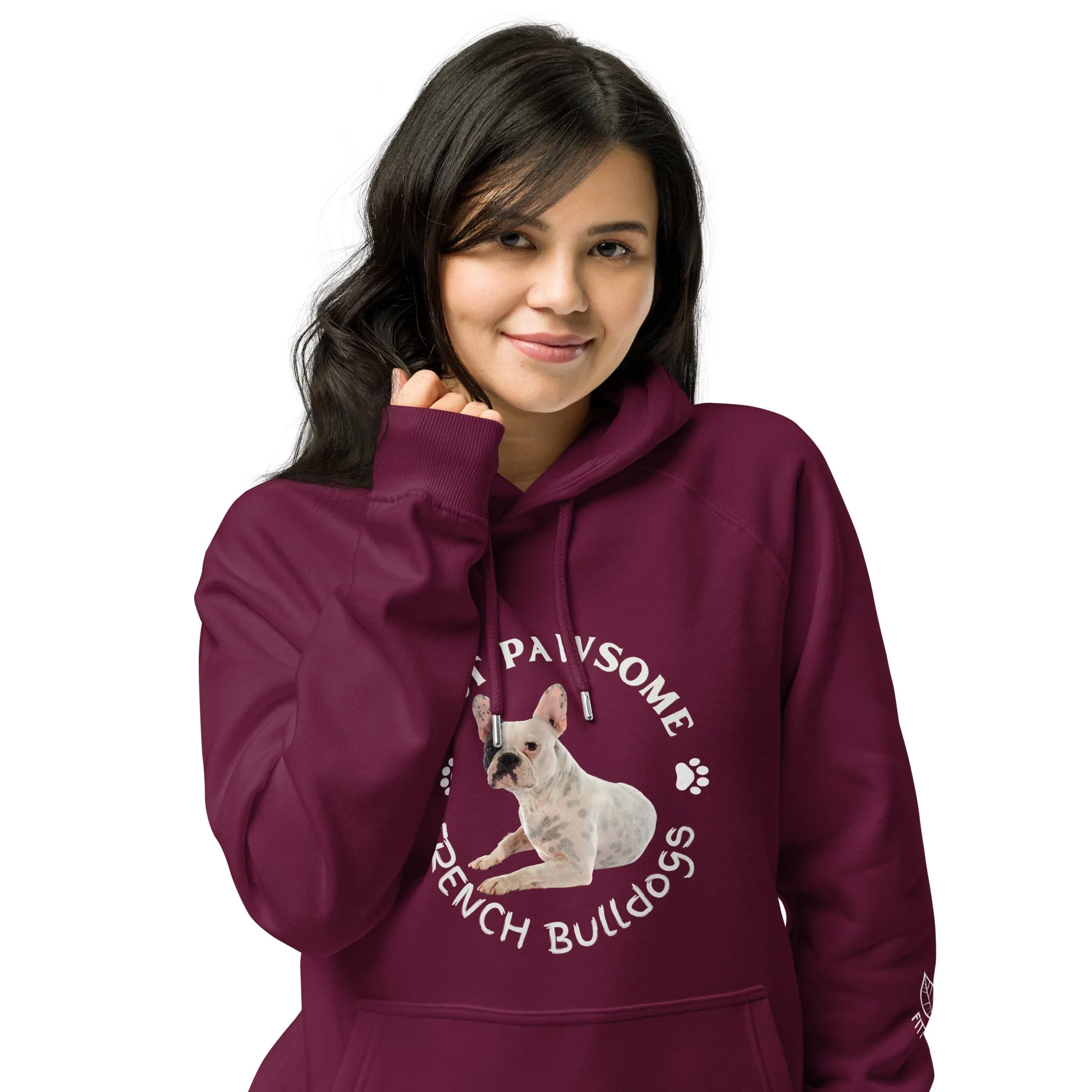 French Bulldogs, unisex raglan hoodie