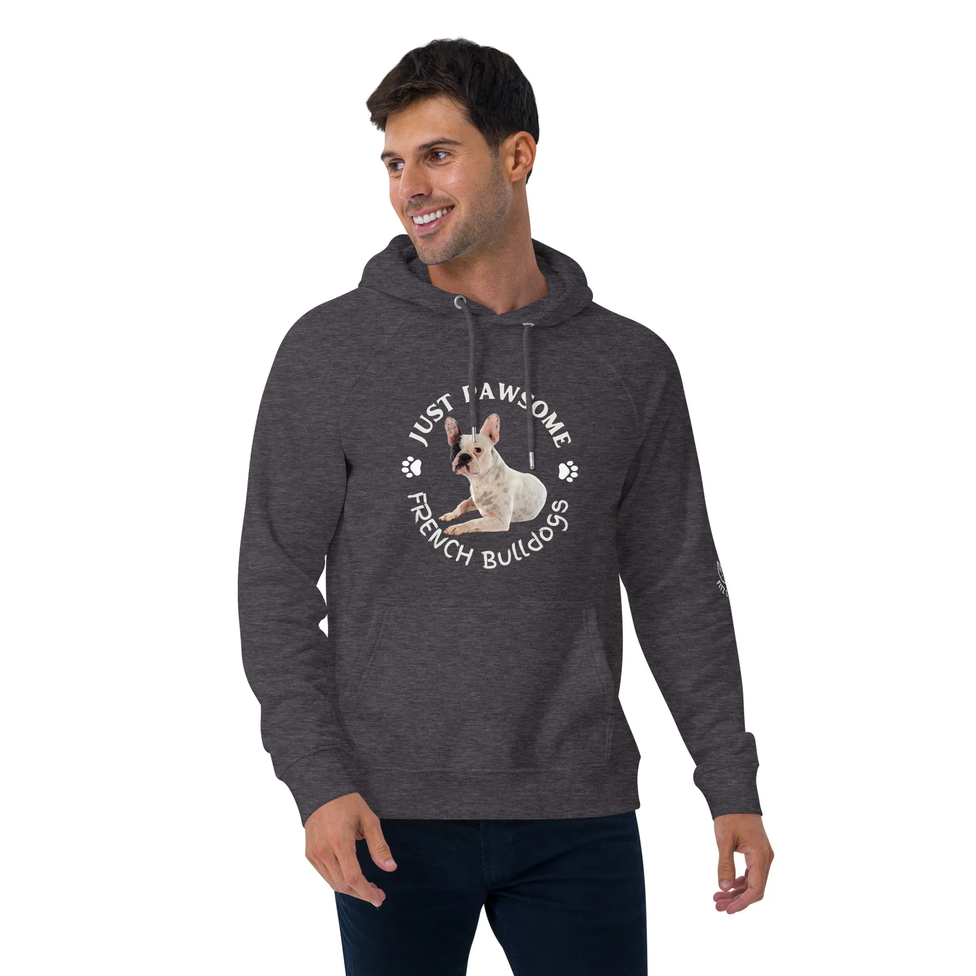 French Bulldogs, unisex raglan hoodie