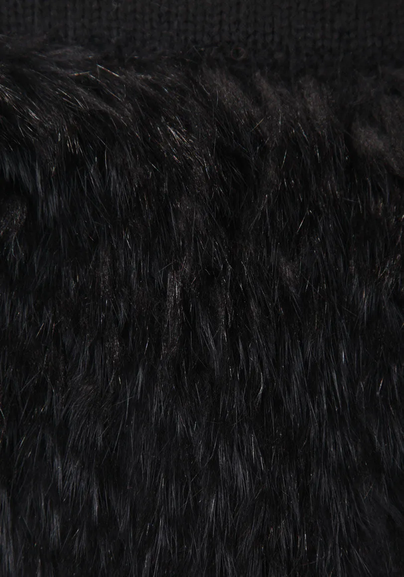 Fur Trim Osfa Tube Scarf