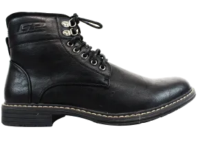 GINO PAOLI Black Lace Up Boot