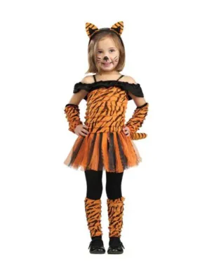 Girls Fun and Cute Tiger Halloween Costume