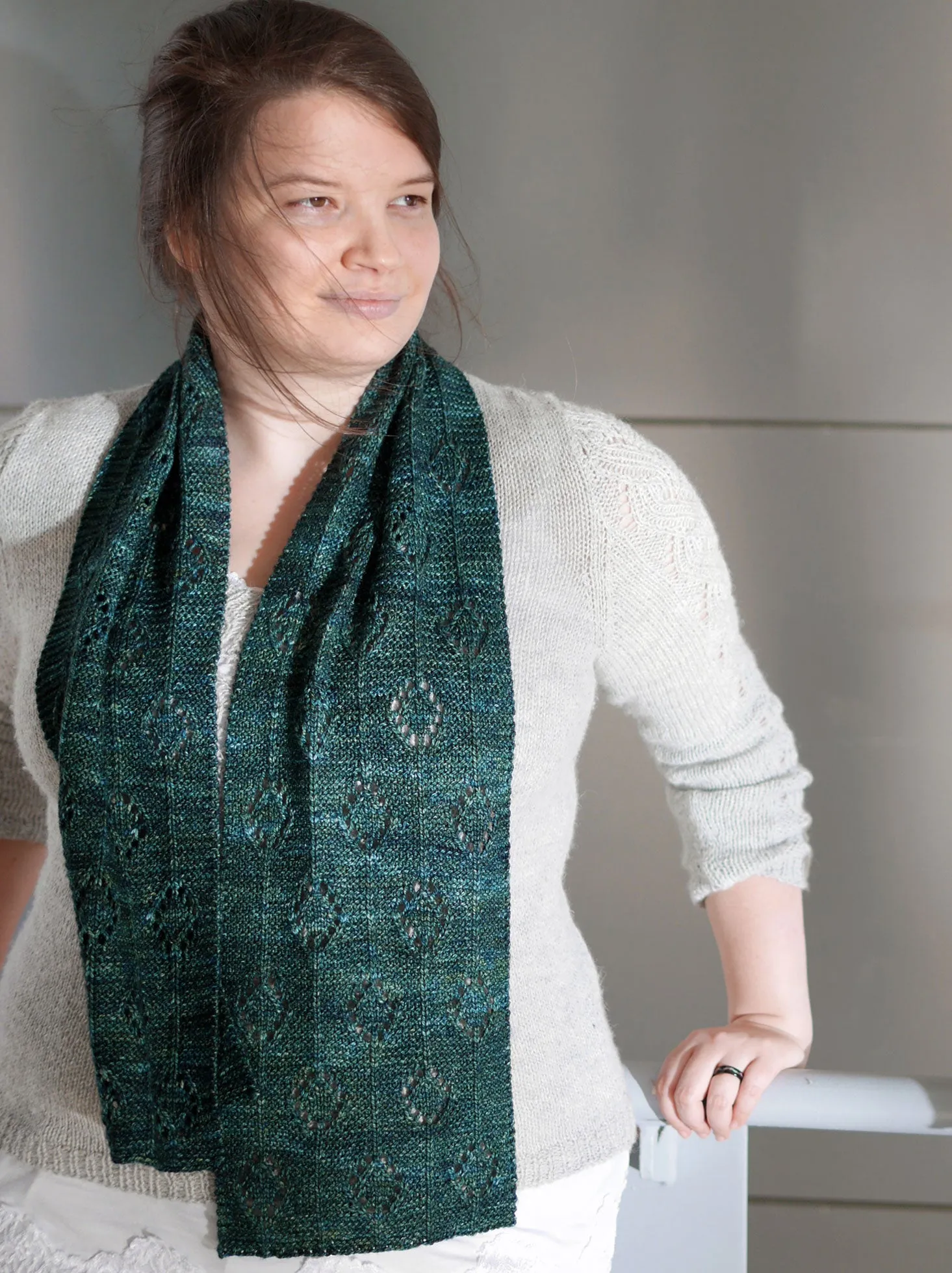 His Silk Tie Unisex Scarf <br/><small>knitting pattern</small>