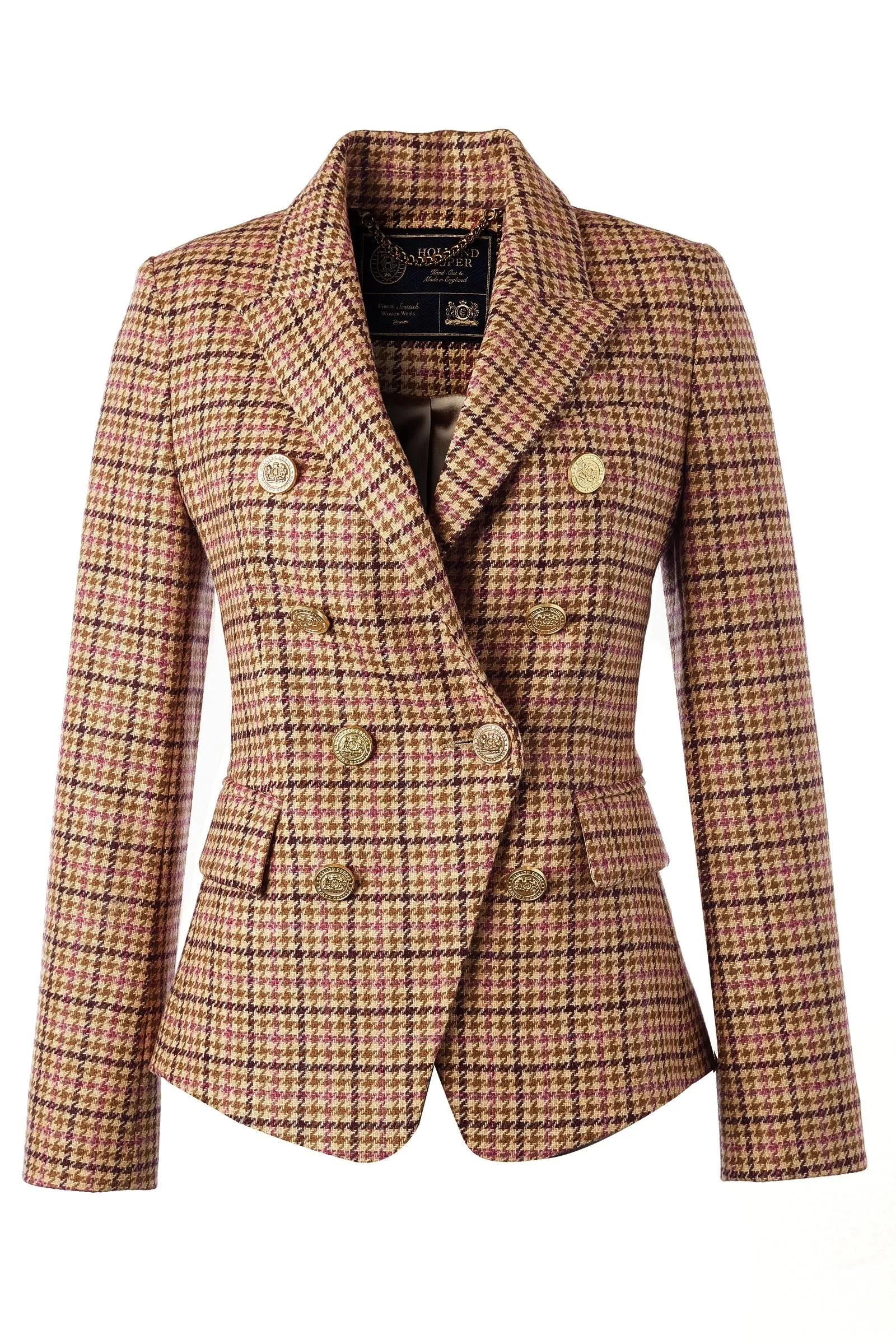 Holland Cooper Knightsbridge Ladies Blazer in Sudeley Pink Tweed