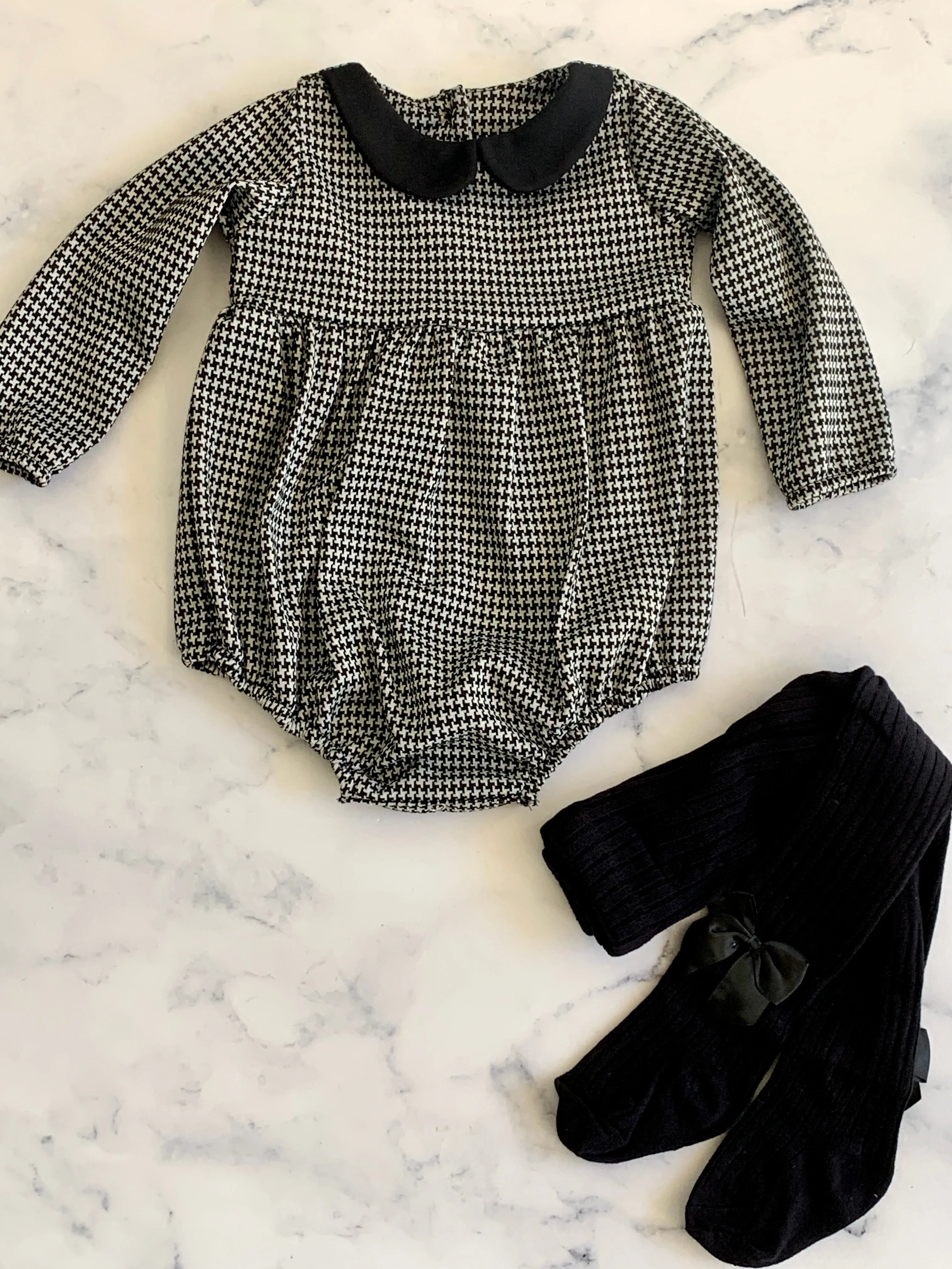 Houndstooth romper