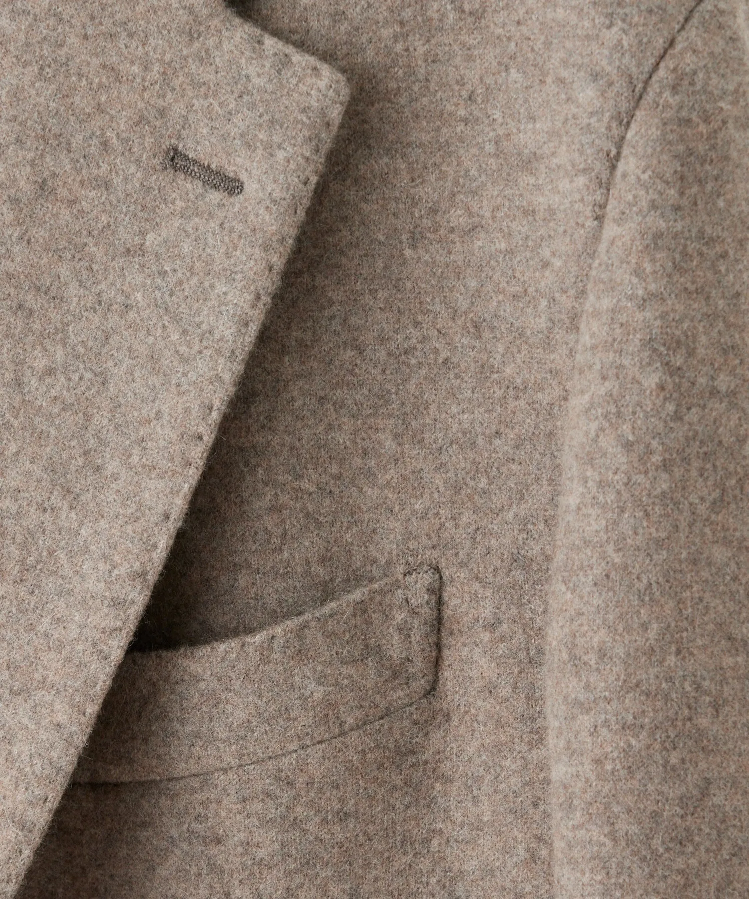 Italian Cashmere Sport Coat in Mushroom