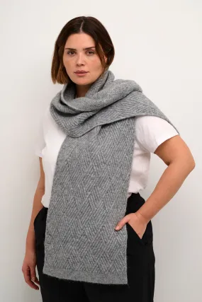 Kaffe Curve Gemma Scarf in Grey