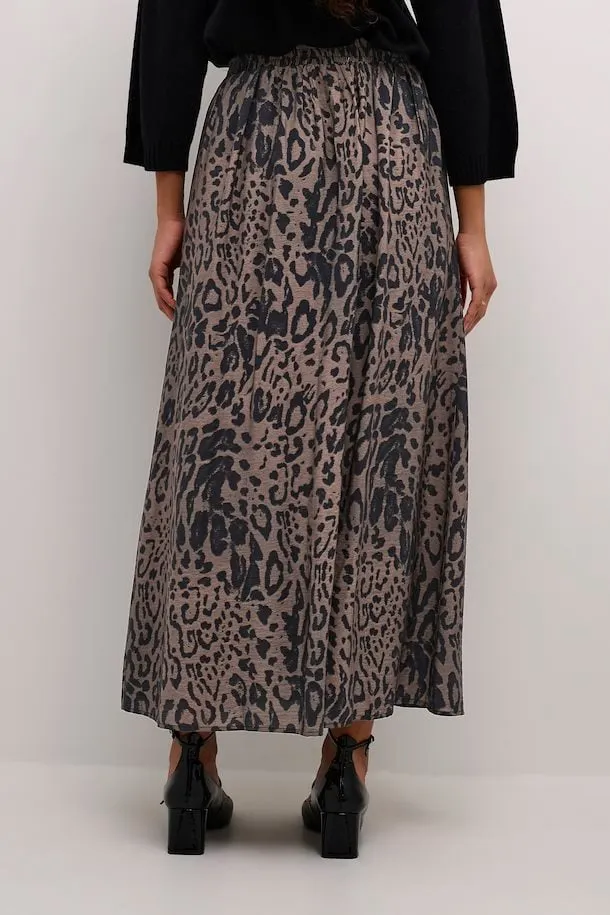 KAFFE Jemma Skirt in Major Brown/Black