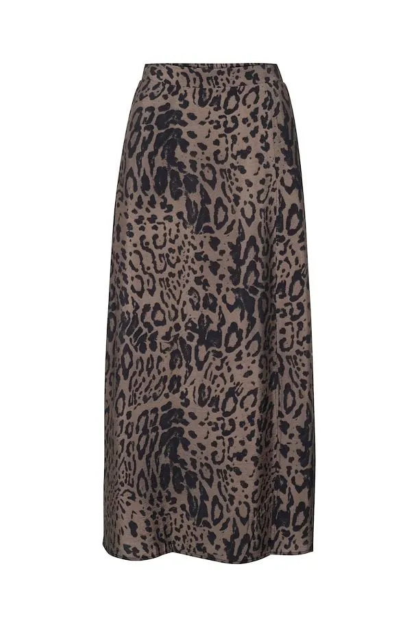 KAFFE Jemma Skirt in Major Brown/Black