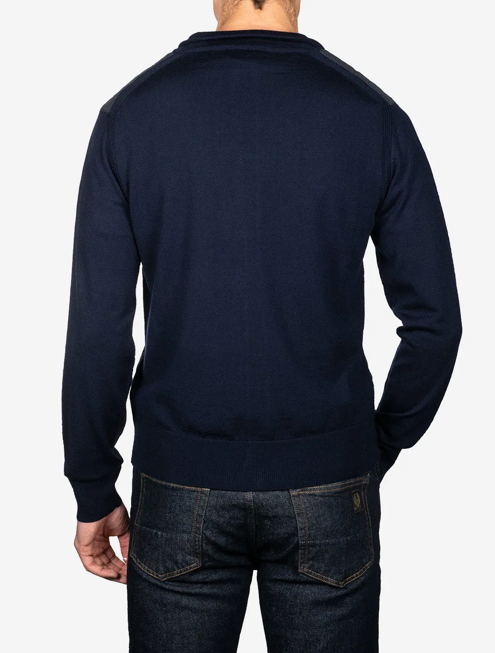 Kelbrook Zip Cardigan Washed Navy