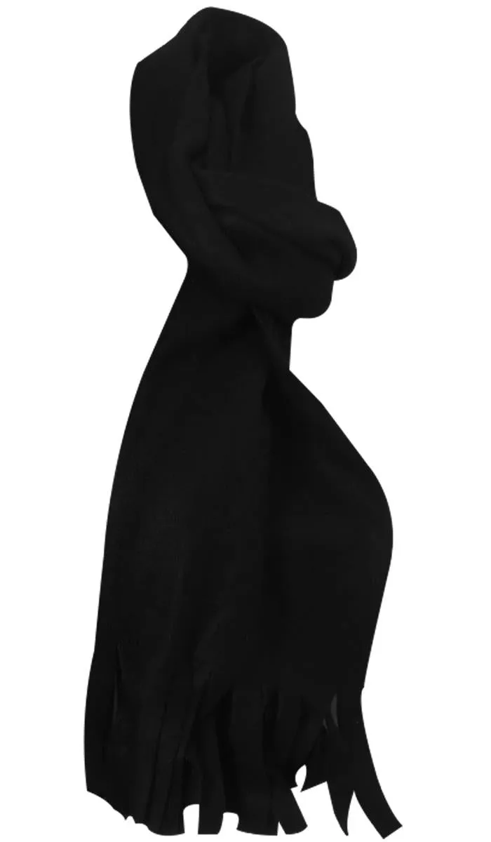 Ladies Black Fleece Scarf