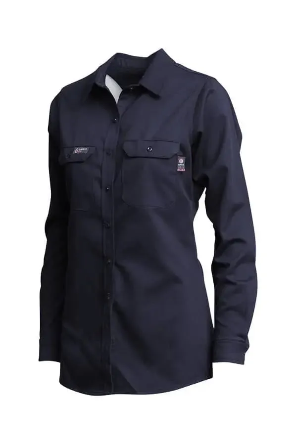 LAPCO - Ladies FR Uniform Shirt, 7oz. Westex® UltraSoft AC, Navy