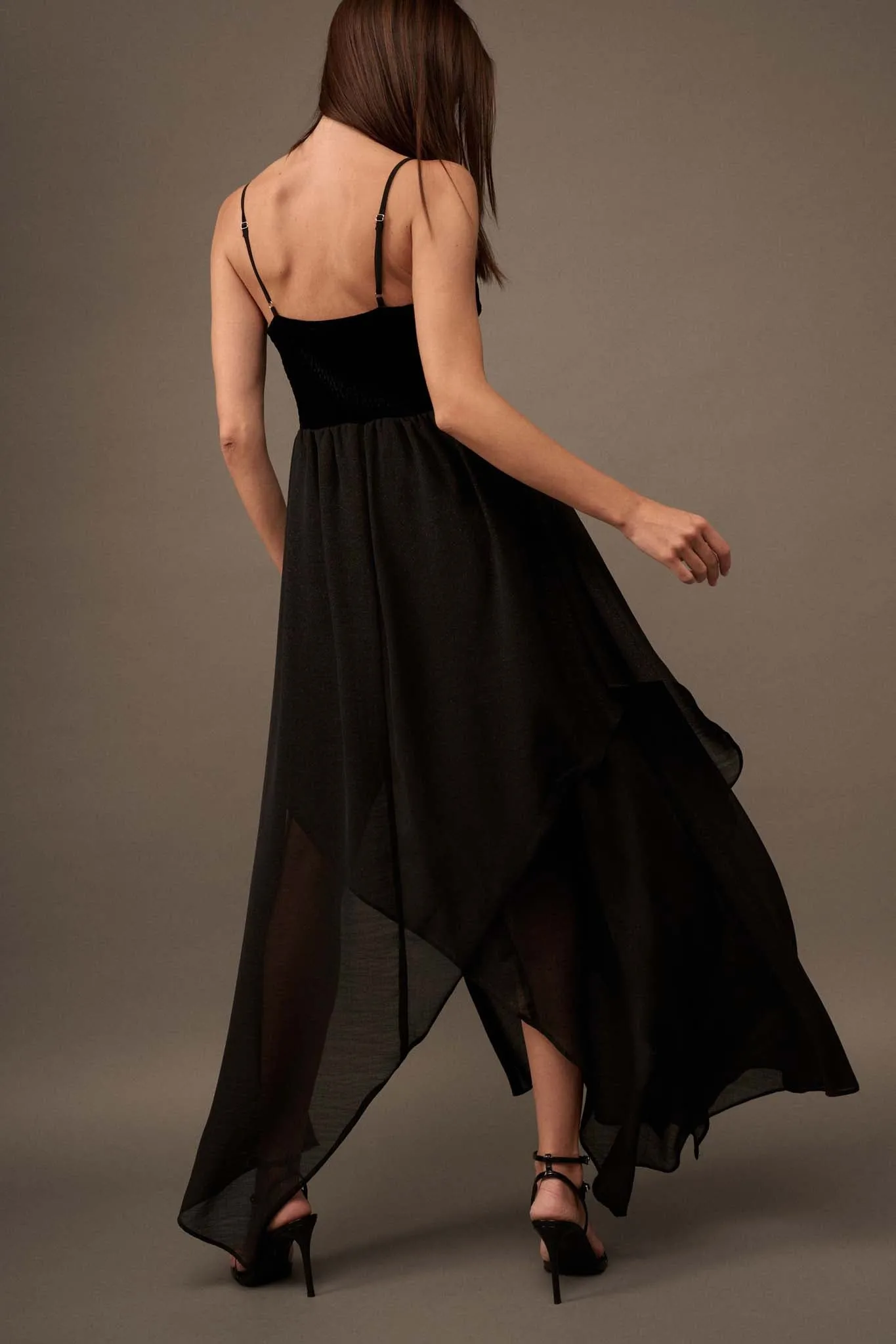 Last Dance Velvet and Glitter Gauze Maxi Dress