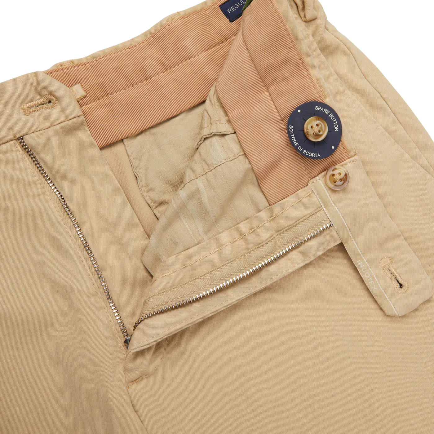 Light Beige Cotton Stretch Comfort Chinos