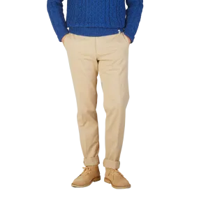 Light Beige Cotton Stretch Comfort Chinos