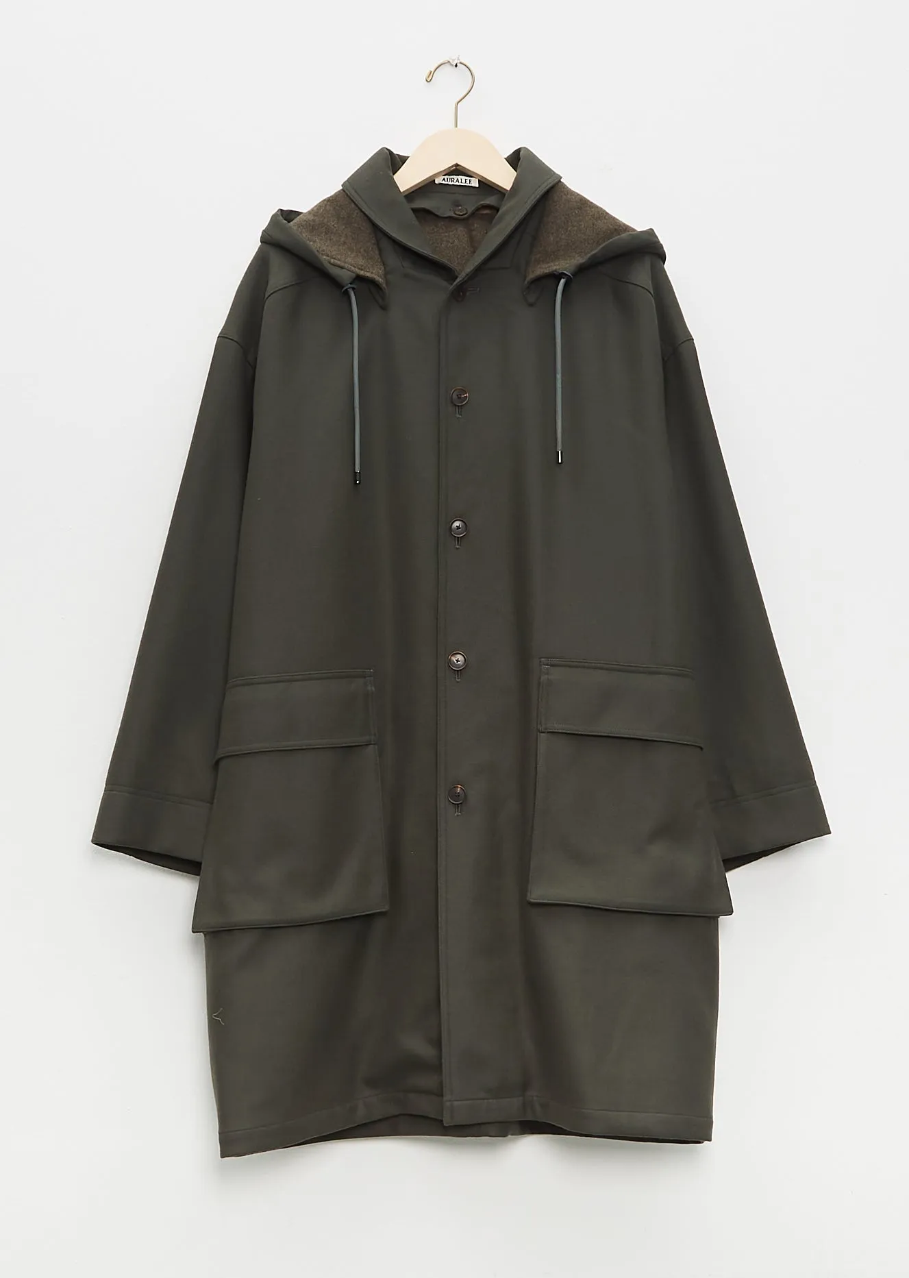 Light Melton Hooded Liner Coat