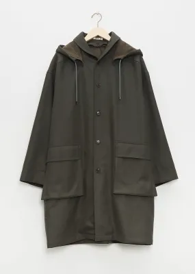 Light Melton Hooded Liner Coat