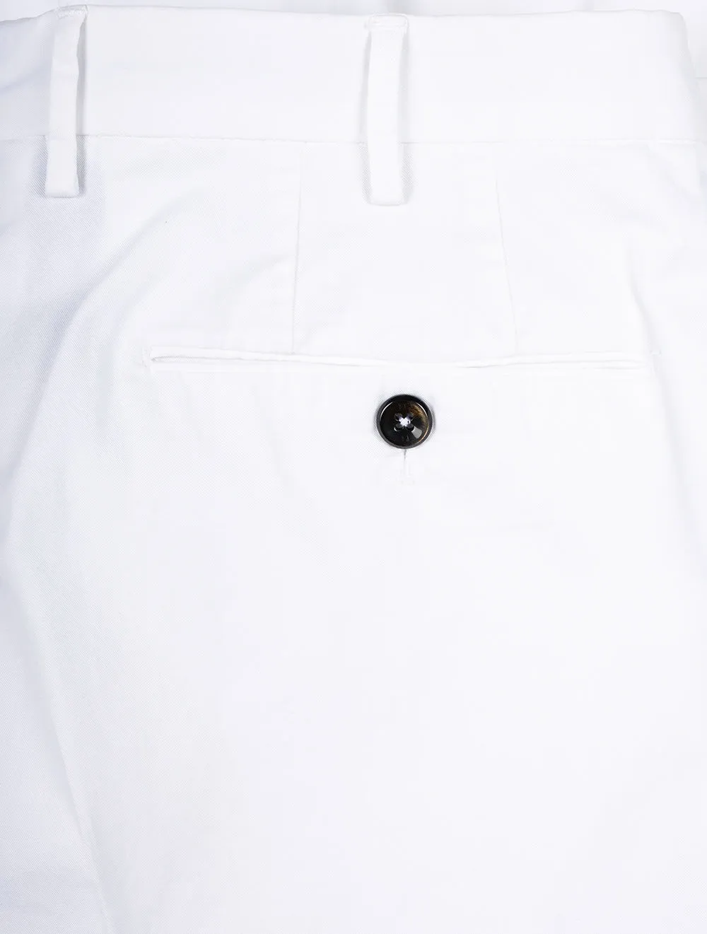 Light Stretch Gabardine Trouser White