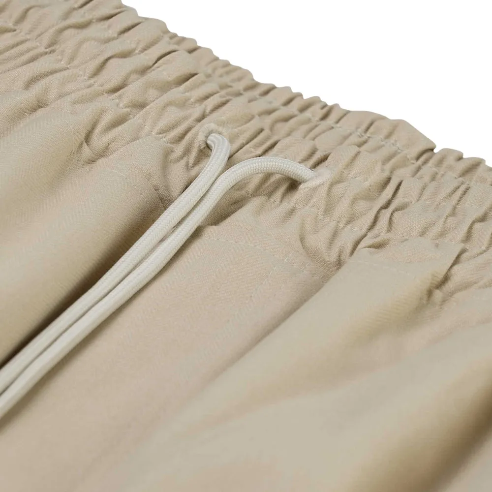 LOGO SUPER WIDE VENTILATION PANTS BEIGE