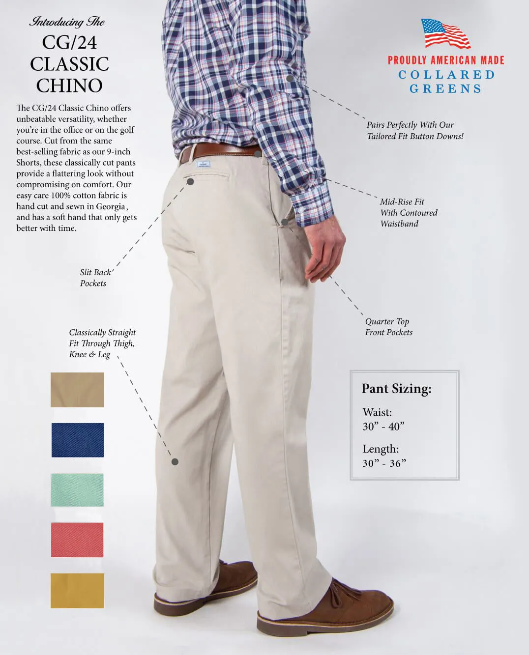 Lowcountry: Khakis - Sky Blue