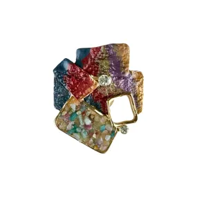 Magnetic Brooch - Multi Mosaic