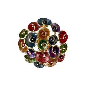 Magnetic Brooch -  Multi Swirls Cluster