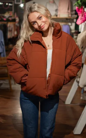 Maple Leaf Puffer Jacket