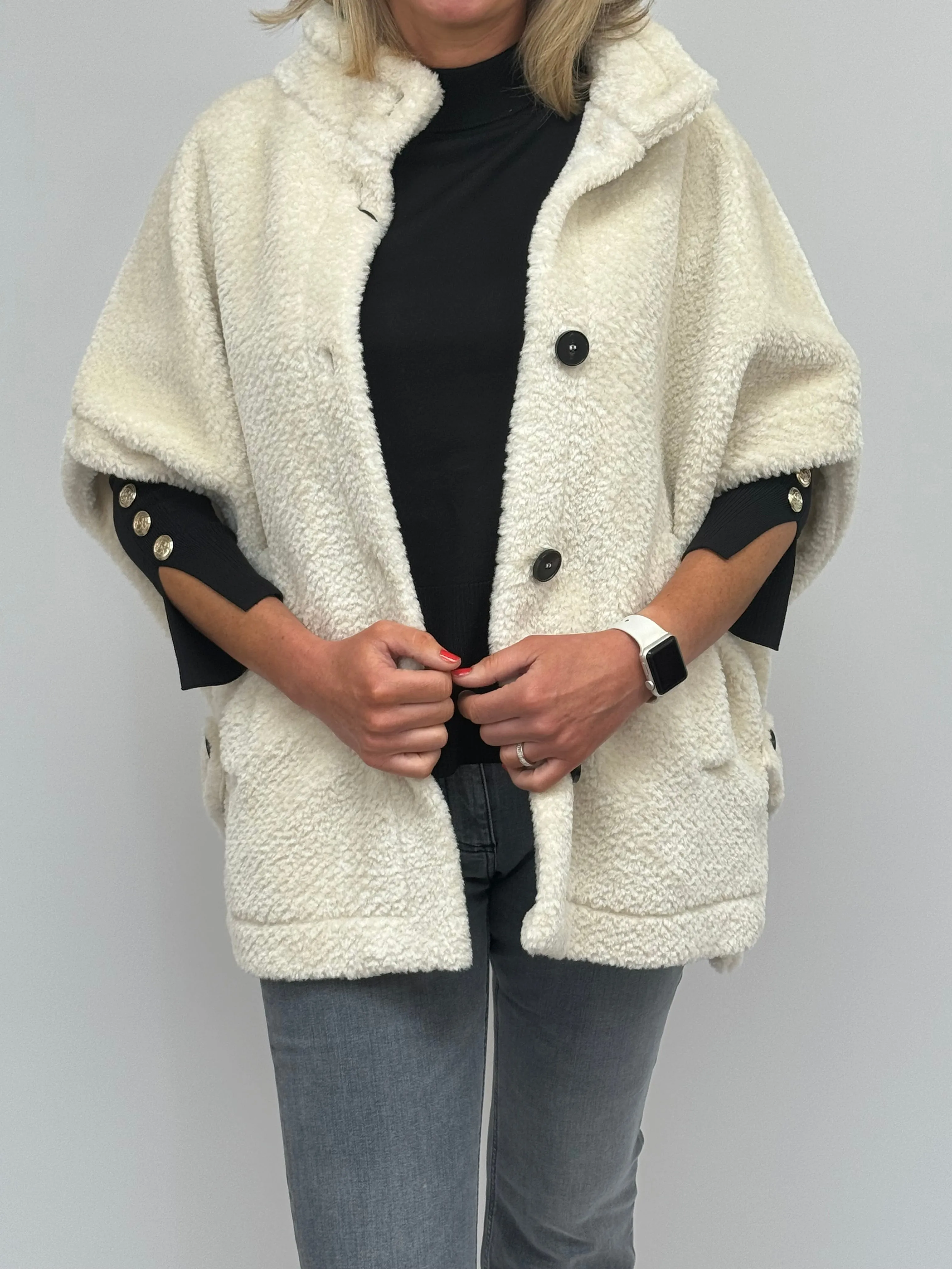 MARELLA Cream Poncho