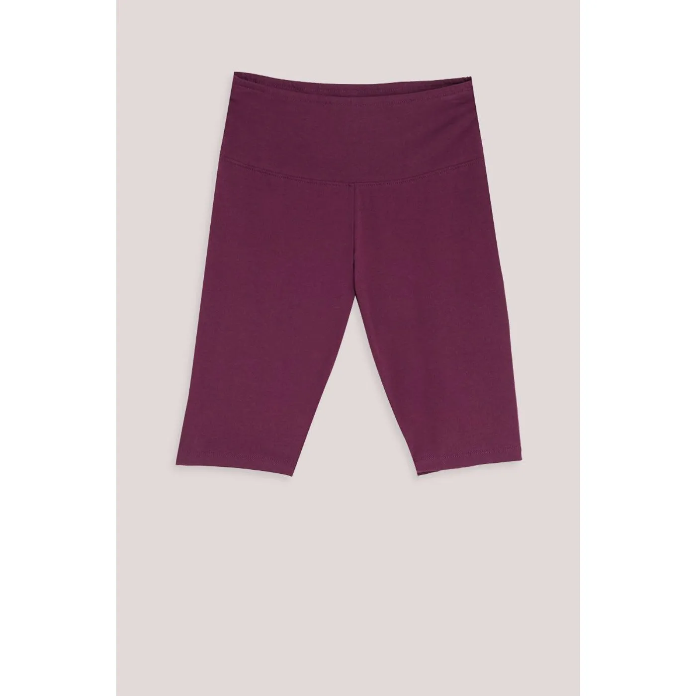 Maroon Plain Legging Shorts