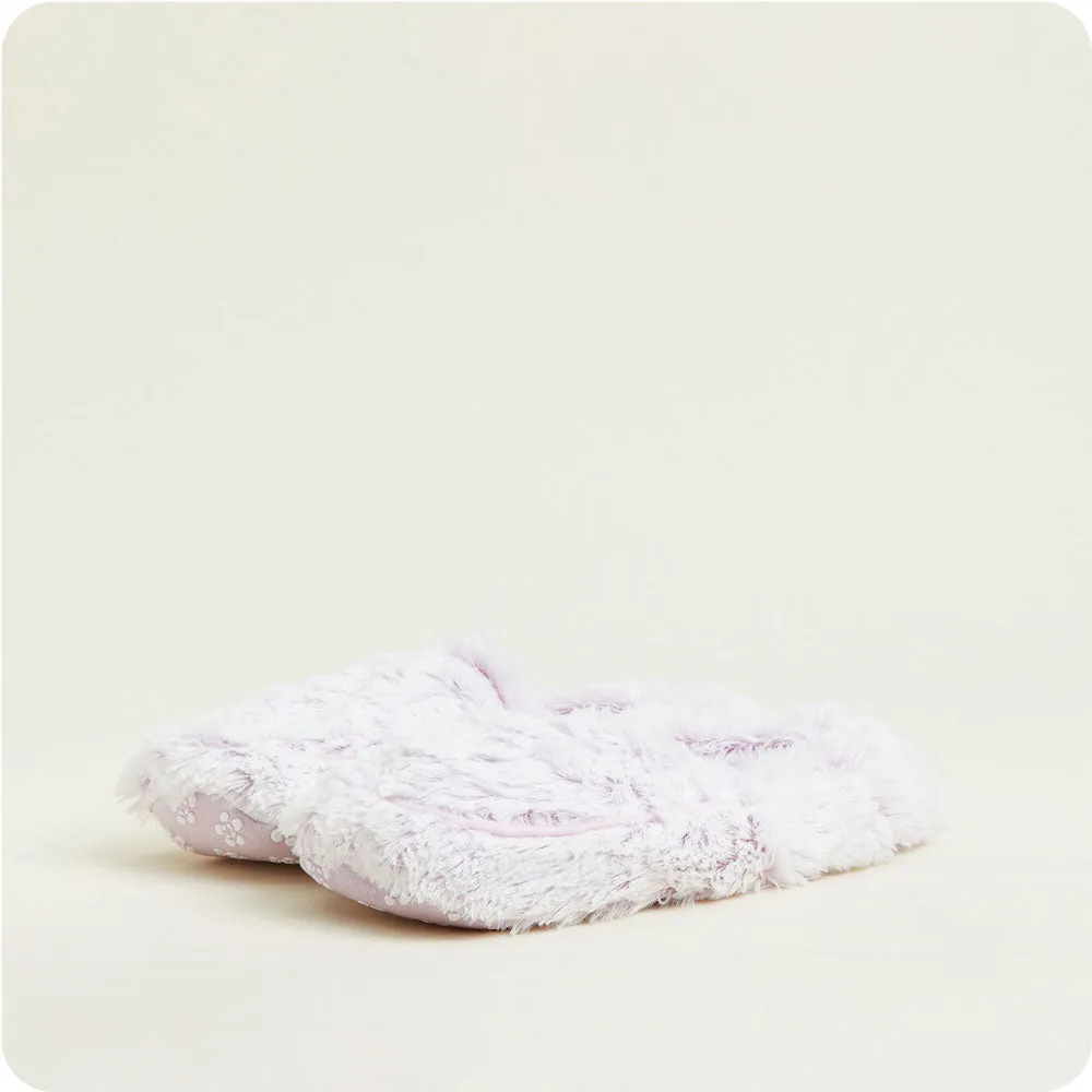 Marshmallow Lavender Warmies Slippers