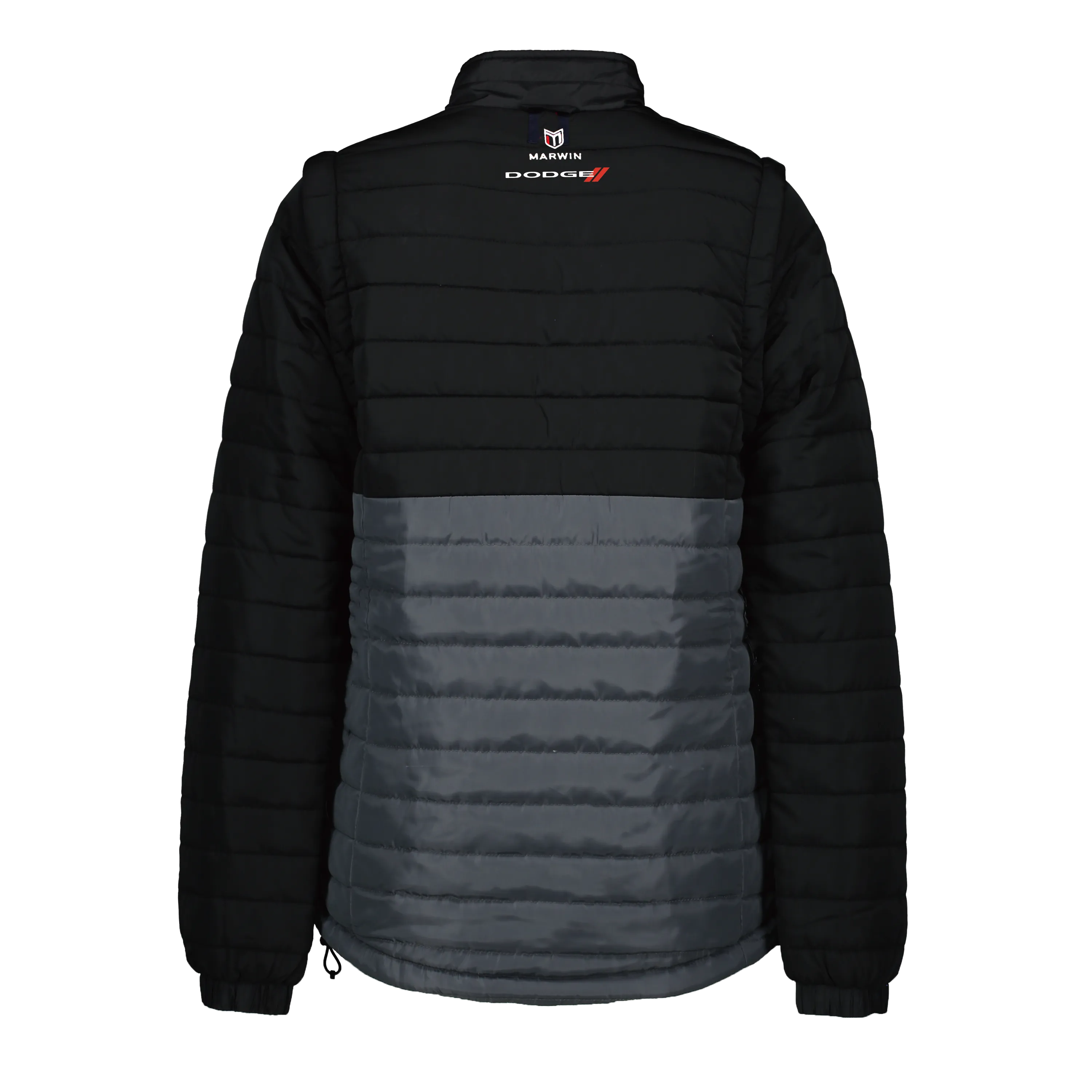 Marwin Sports Dodge Hellcat Puffer Men's Jacket - Black/Grey