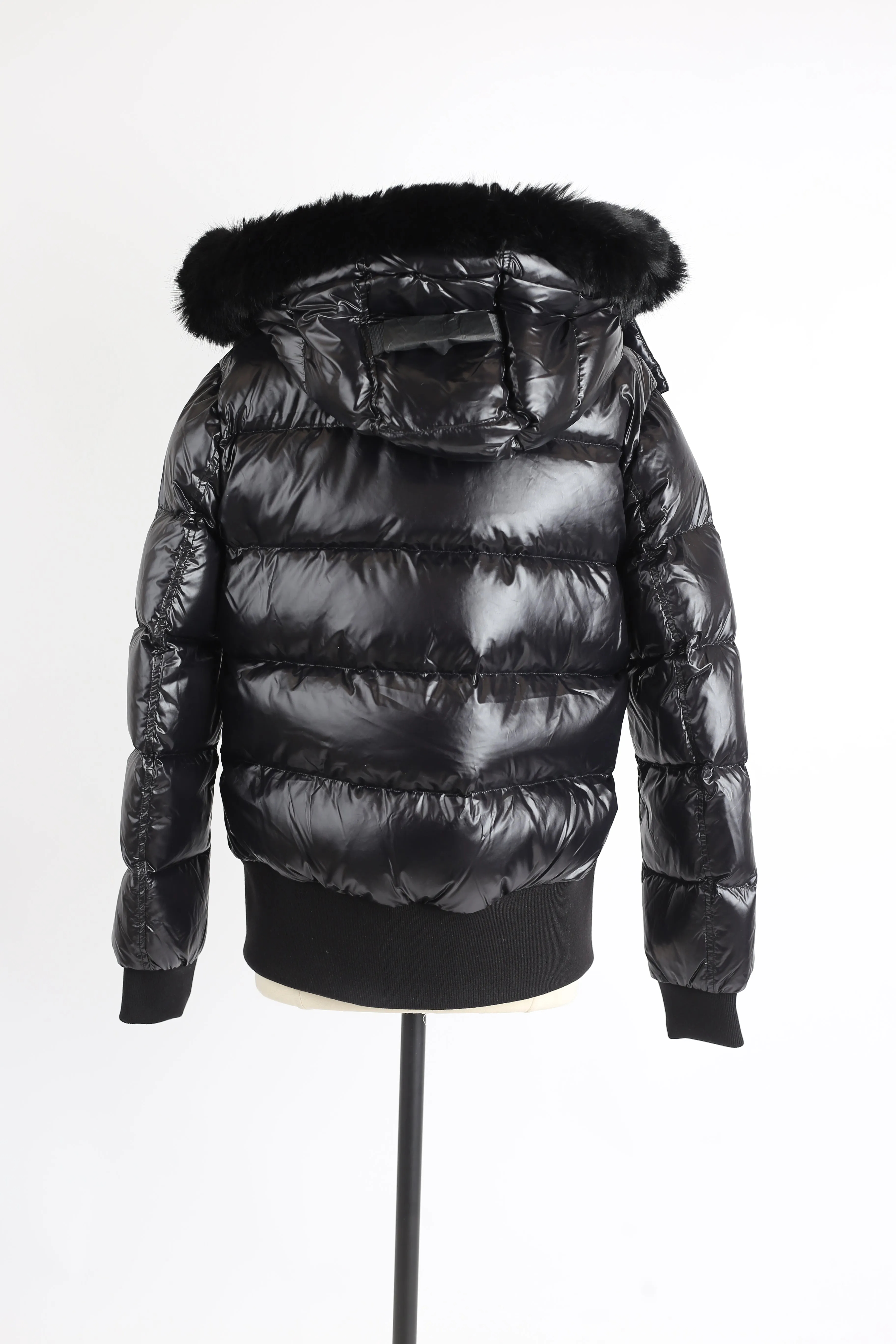 Maude S Down Bomber Jacket W/ Fur Hood