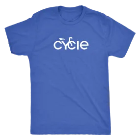 Men's Cycle T-Shirt (white ink)