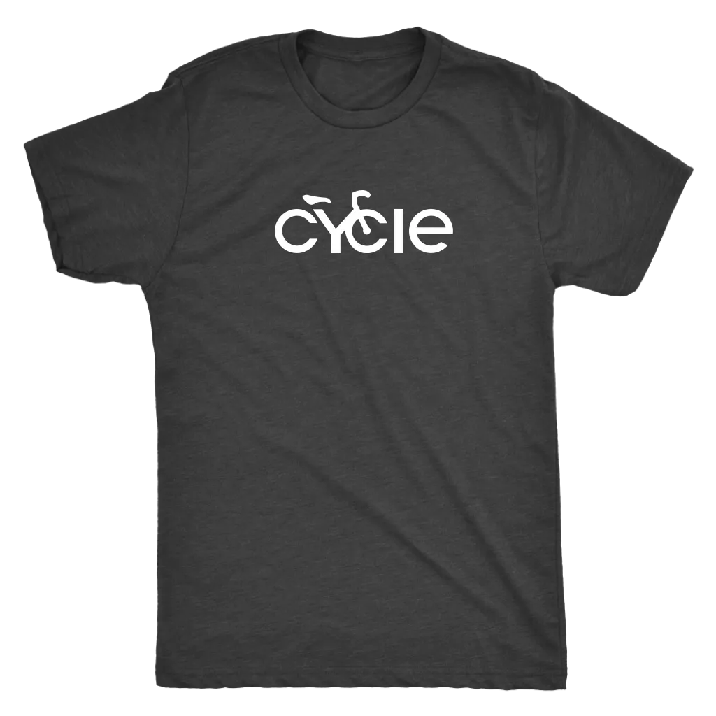 Men's Cycle T-Shirt (white ink)