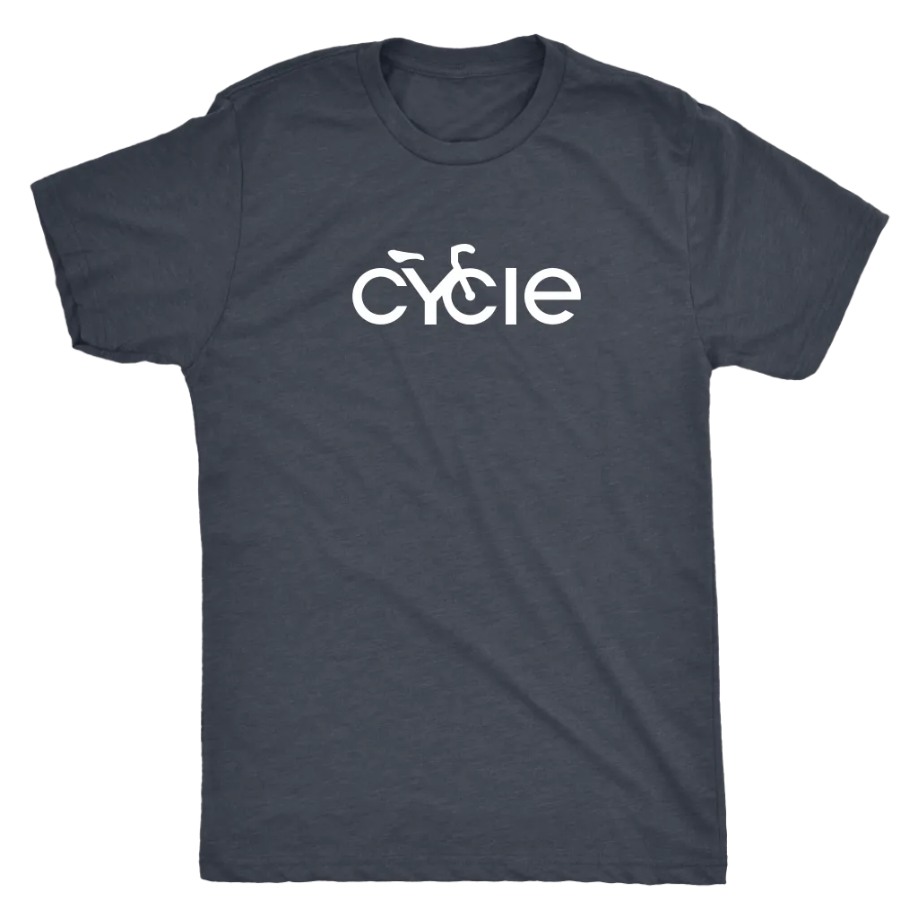 Men's Cycle T-Shirt (white ink)