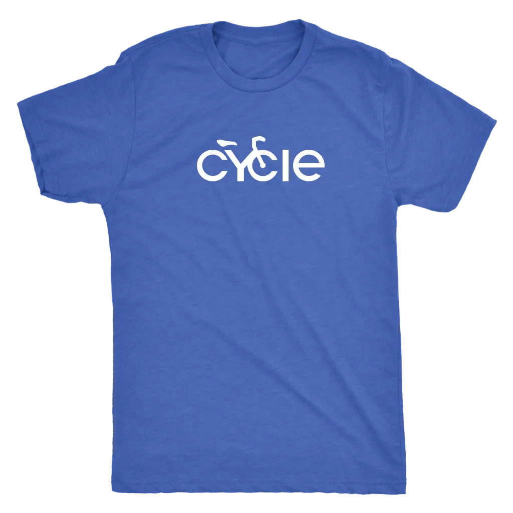 Men's Cycle T-Shirt (white ink)