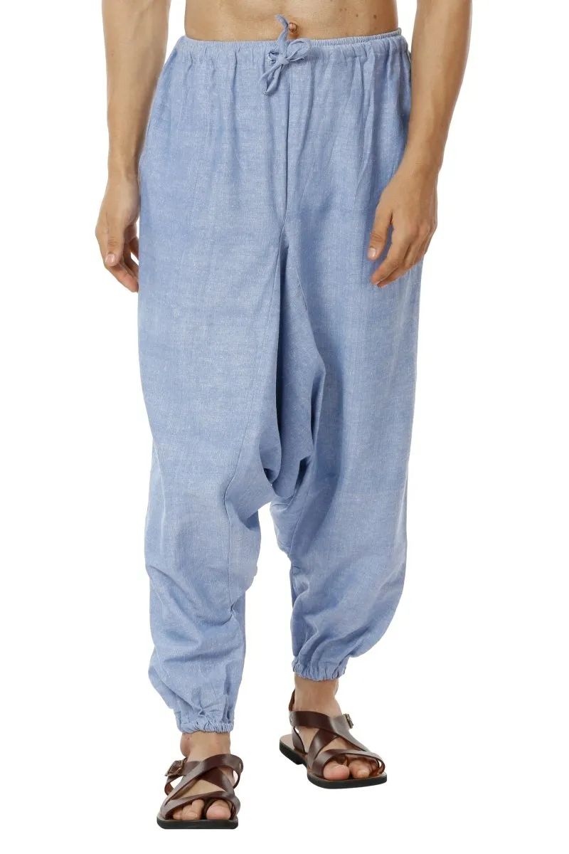 Men's Harem Pack of 2 | Blue and Grey | Fits Waist Sizes 28 to 36 Inches