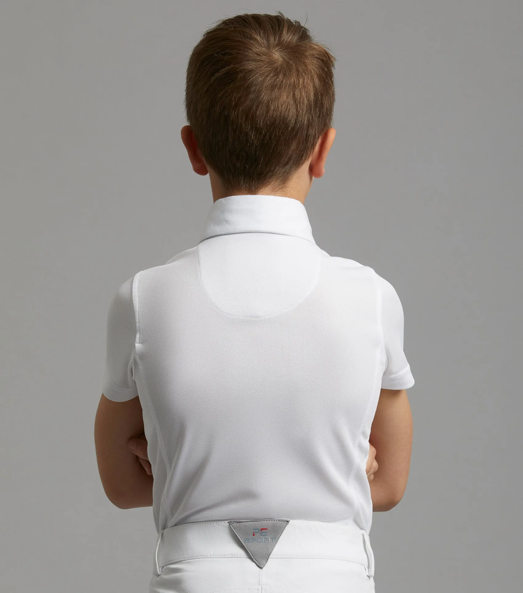 Mini Antonio Boy's Short Sleeve Show Shirt White