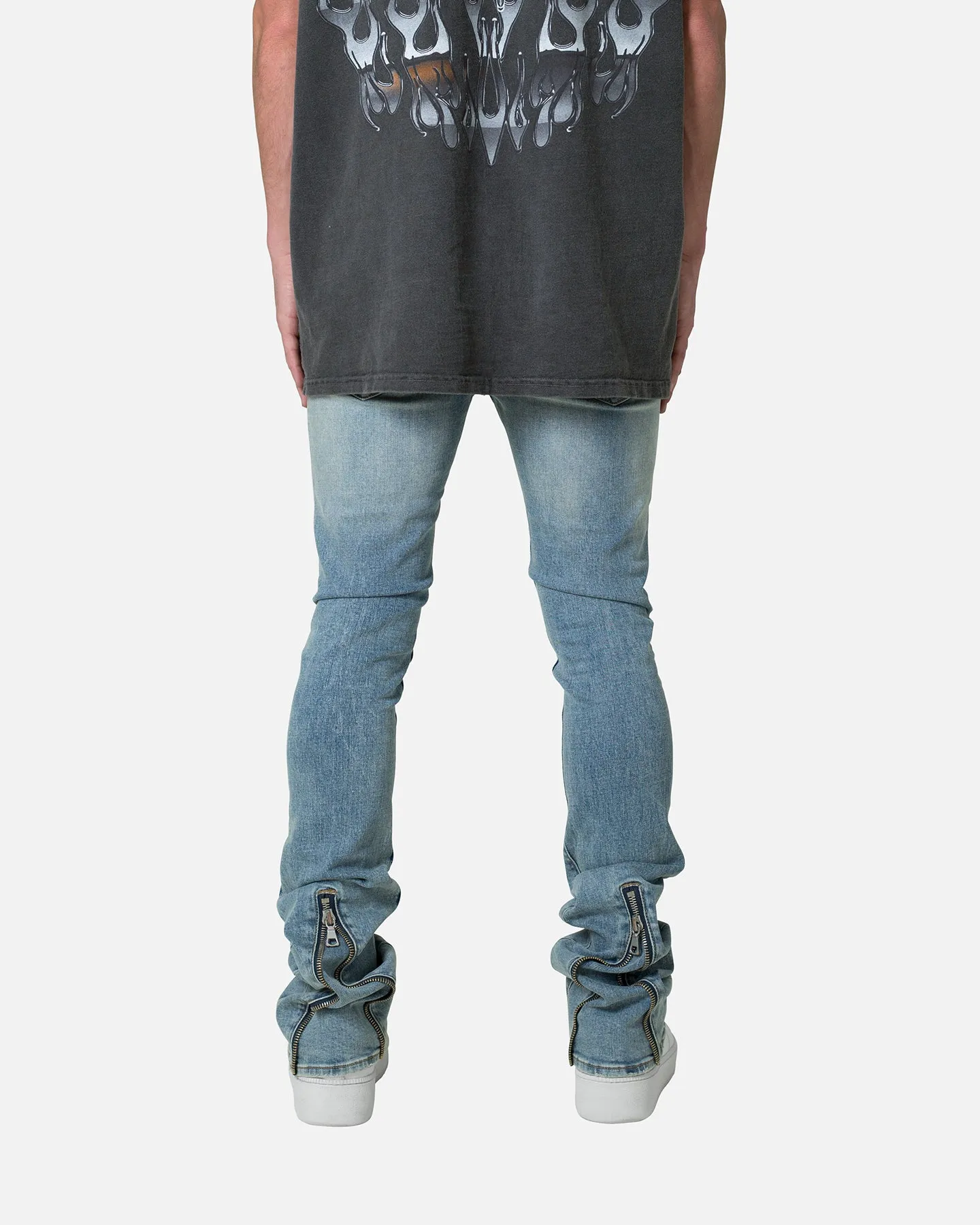 MNML X491 Convertible Skinny Denim Jeans Blue