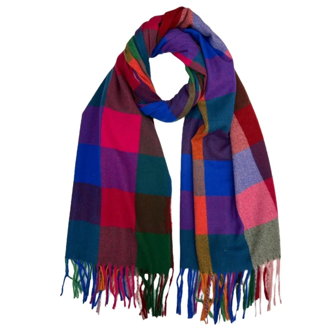 Multi Check Winter Scarf