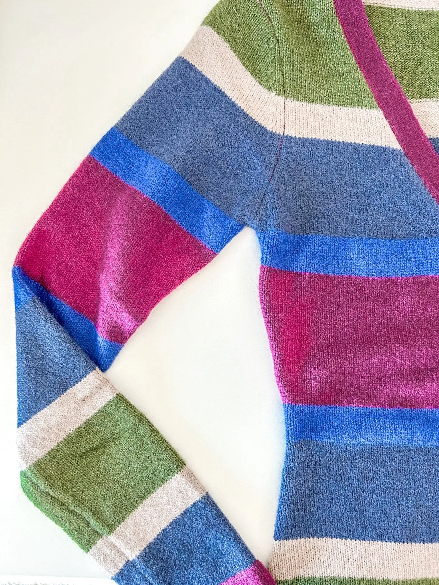 Multicolor Striped Sweater Dress