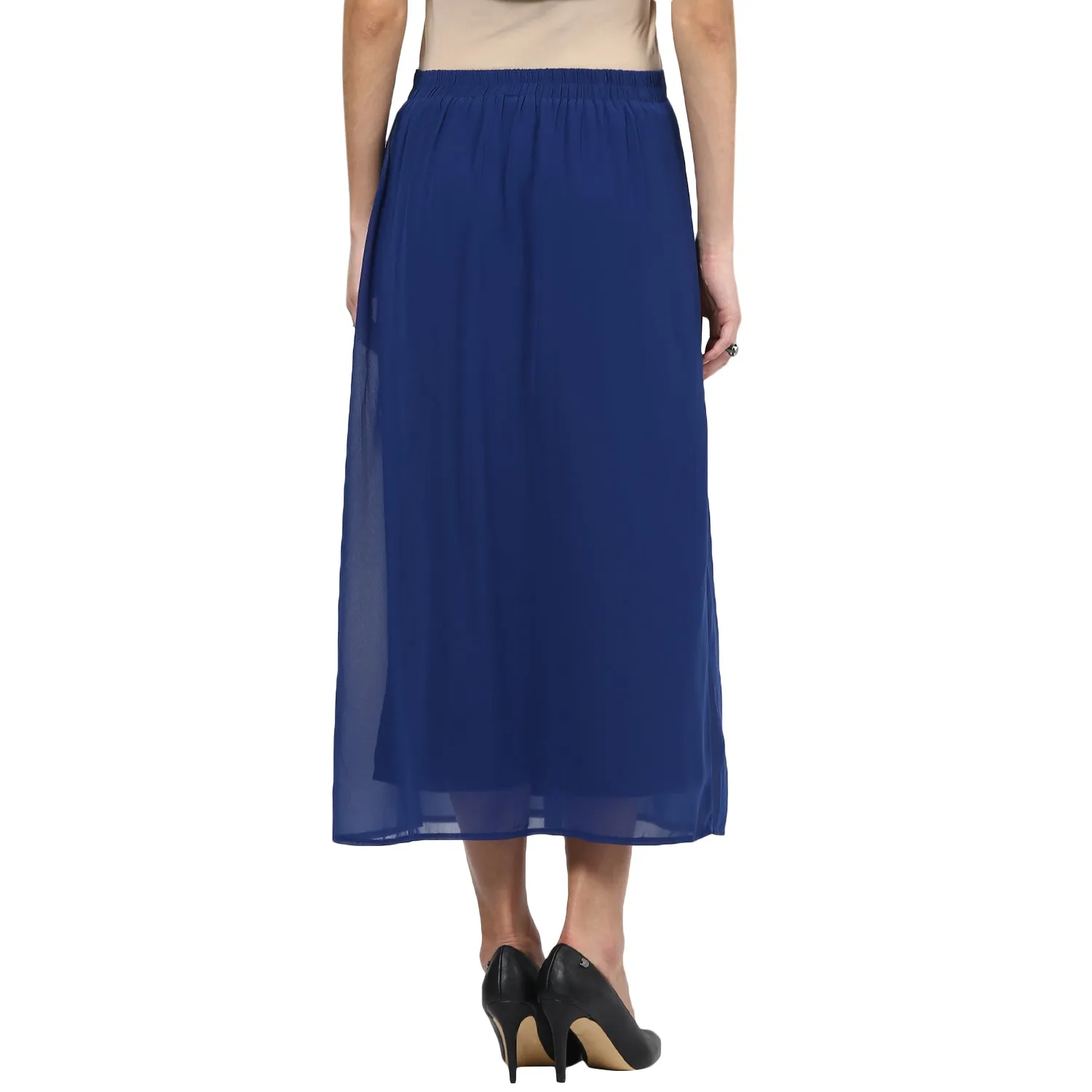 Navy Solid Skirt