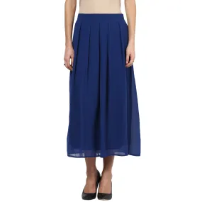 Navy Solid Skirt