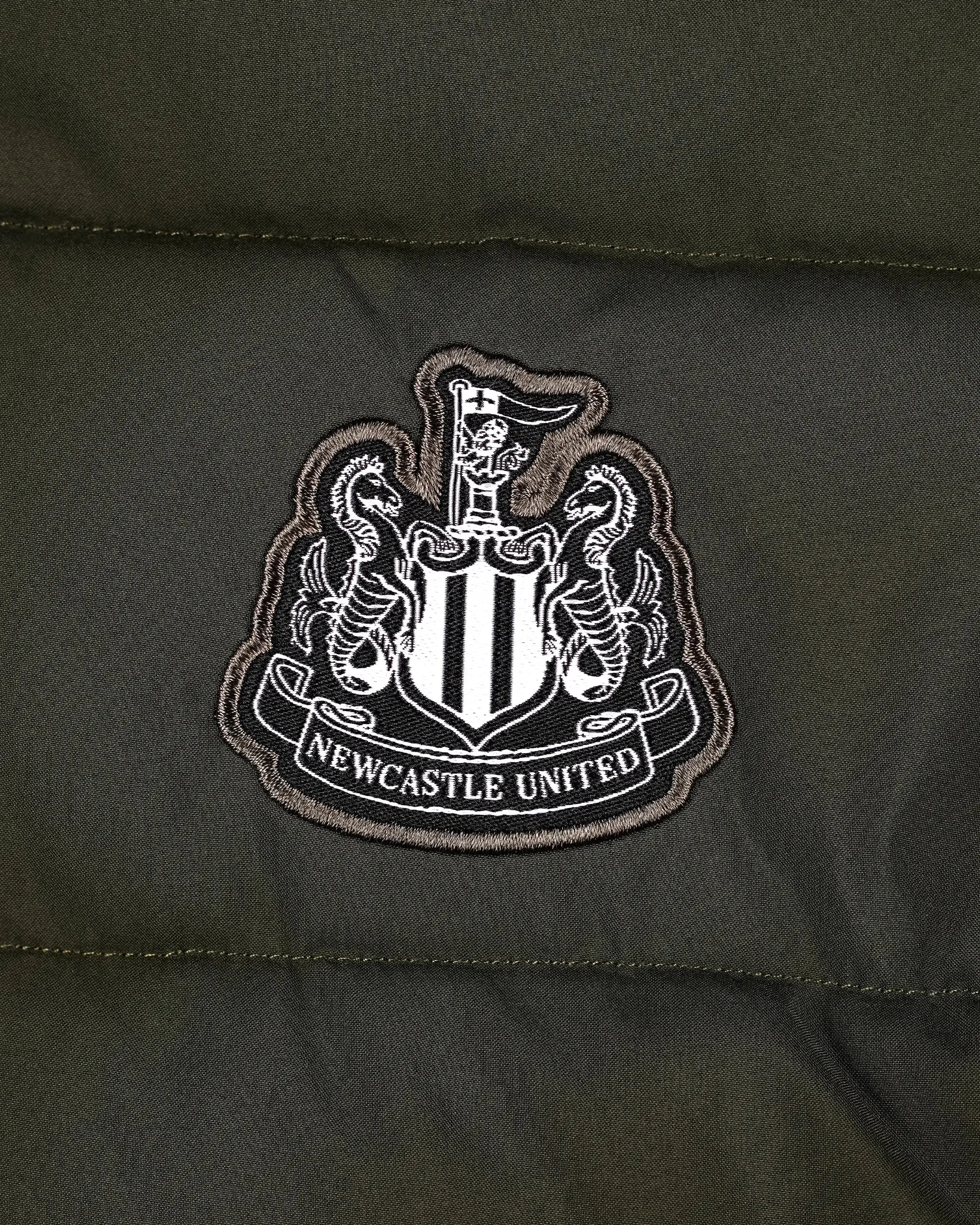 Newcastle United Kids' Khaki Puffer Jacket